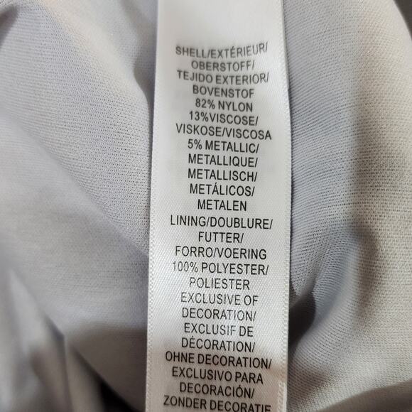 Adrianna Papell Metallic Lace Cocktail Dress with Sheer Flared Sleeves Size 22W - Picture 11 of 12